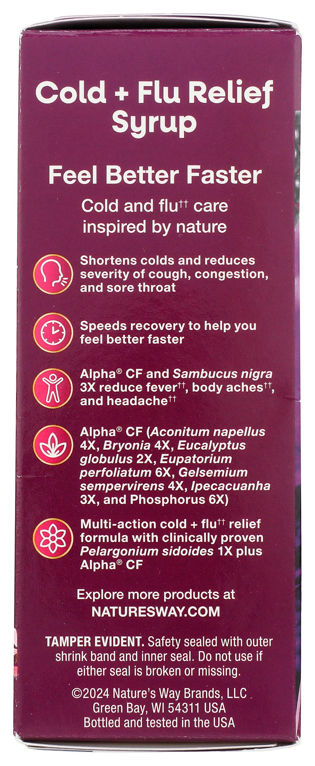 Foto 5 pulgar | Sirope Nature's Way Umcka Intensive Para Resfriado Y Gripe De Saúco 120 Ml - Venta Internacional