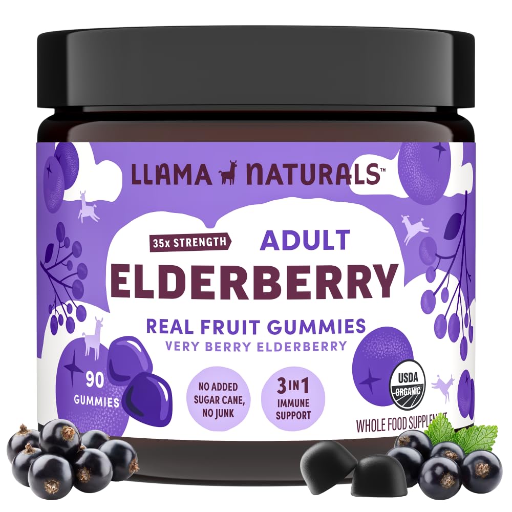 Gomitas Llama Naturals Sambucus Saúco 90 Unidades 30 Días - Venta Internacional.