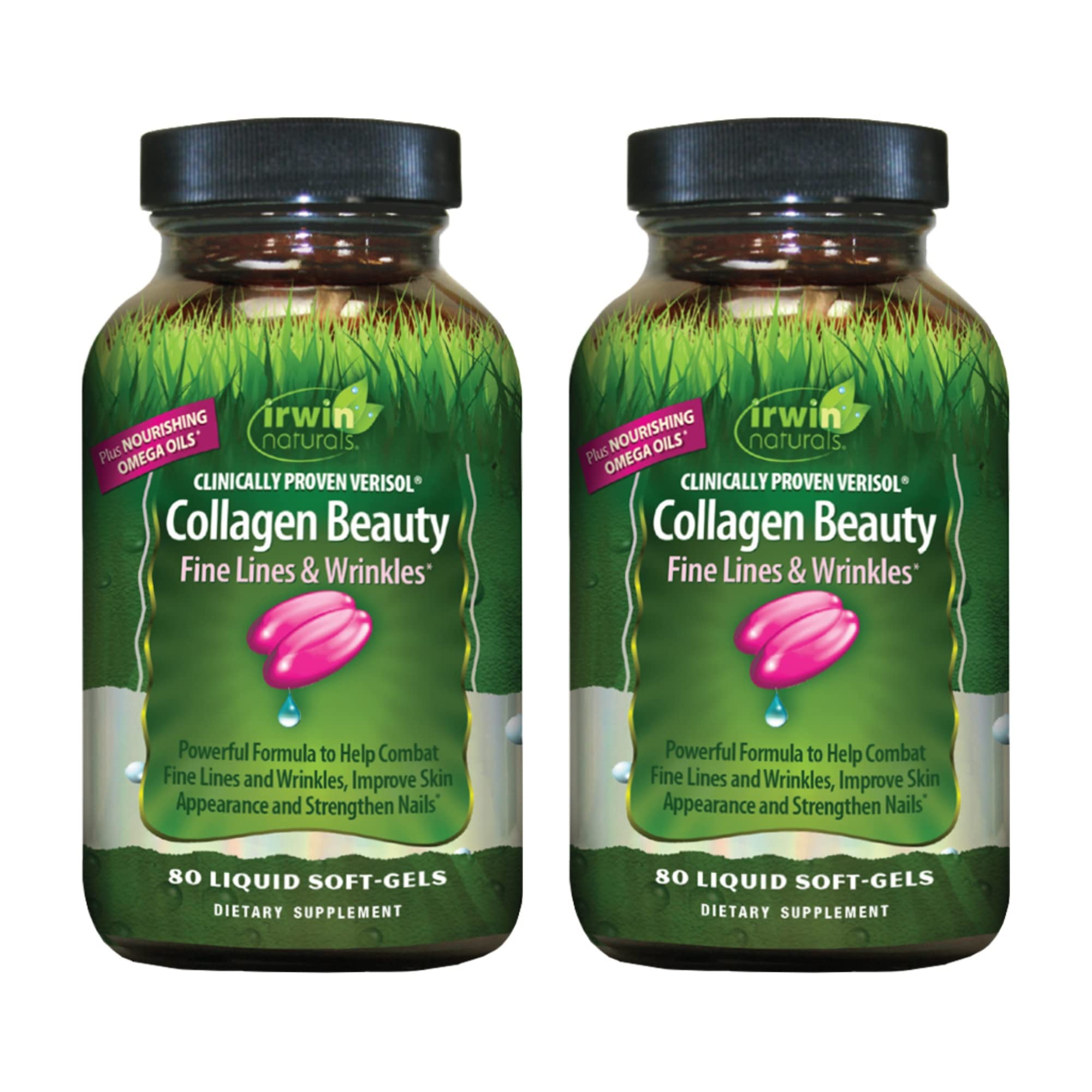 Foto 2 pulgar | Suplemento Irwin Naturals Collagen Beauty 80 Cápsulas Blandas X2 - Venta Internacional.