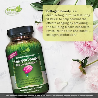 Foto 3 | Suplemento Irwin Naturals Collagen Beauty 80 Cápsulas Blandas X2 - Venta Internacional.