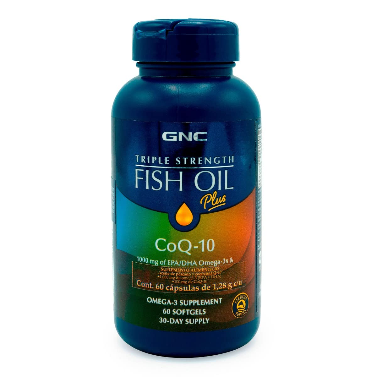 Foto 2 pulgar | Suplemento Gnc De Aceite De Pescado De Triple Concentración Más Coq-10 60 Cápsulas Blandas - Venta Internacional