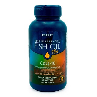 Foto 1 | Suplemento Gnc De Aceite De Pescado De Triple Concentración Más Coq-10 60 Cápsulas Blandas - Venta Internacional