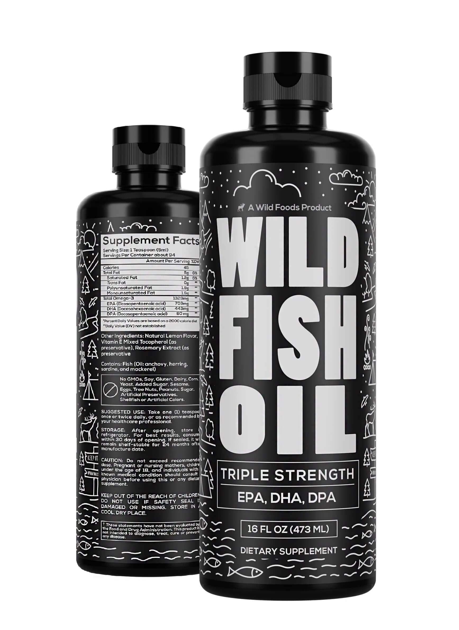 Foto 2 pulgar | Suplemento Wild Foods Aceite de Pescado de 473 ml-Venta Internacional
