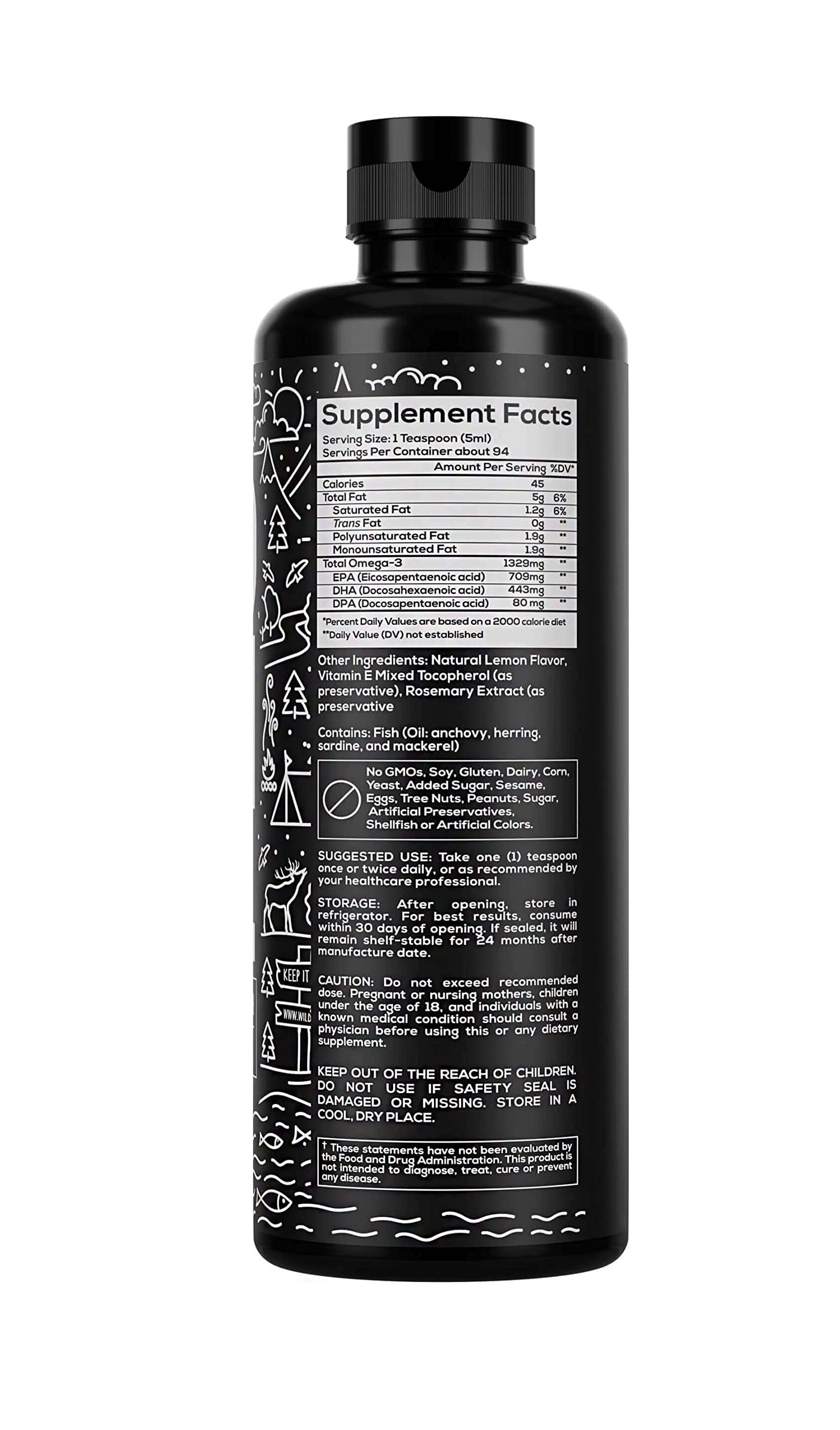 Foto 3 pulgar | Suplemento Wild Foods Aceite de Pescado de 473 ml-Venta Internacional