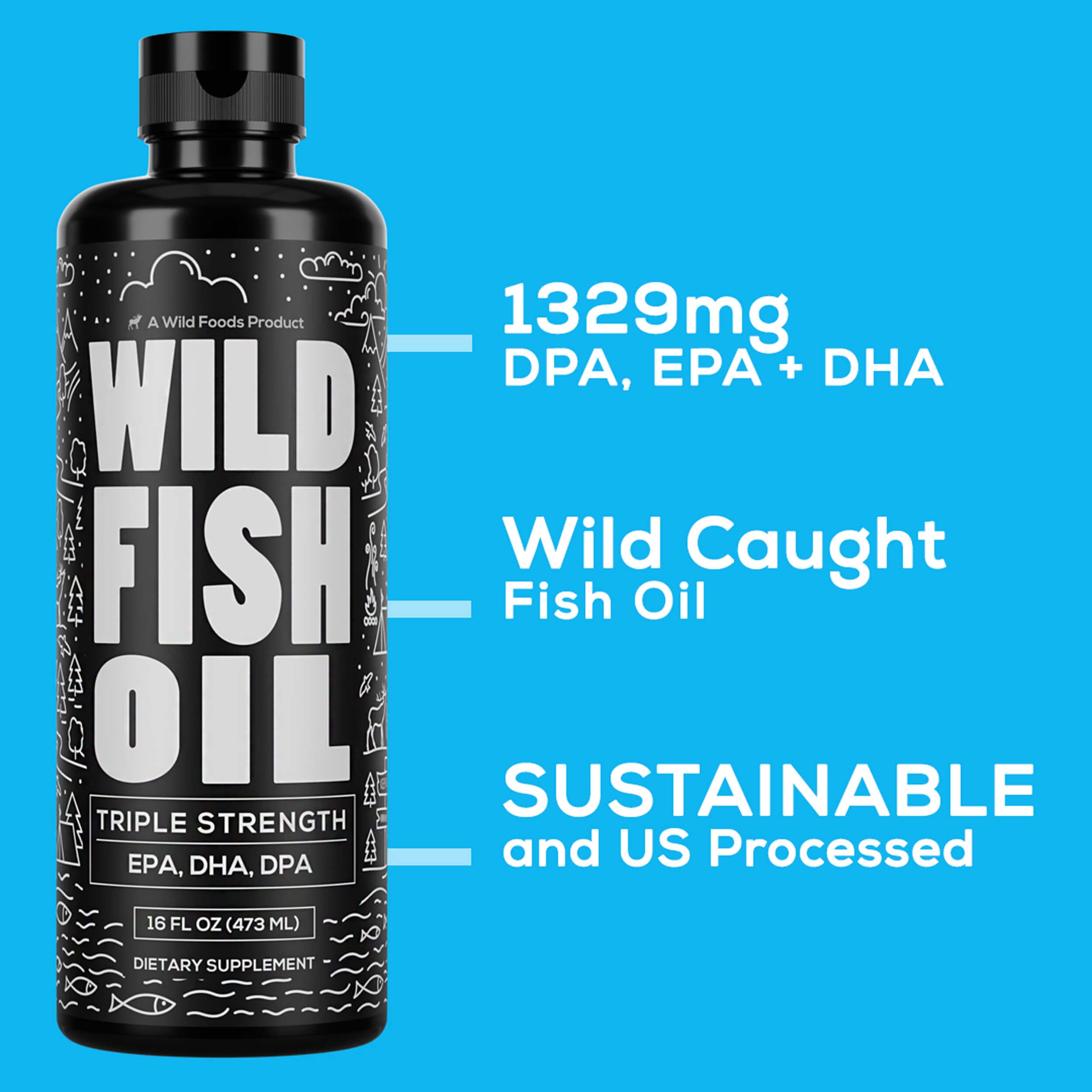Foto 7 pulgar | Suplemento Wild Foods Aceite de Pescado de 473 ml-Venta Internacional