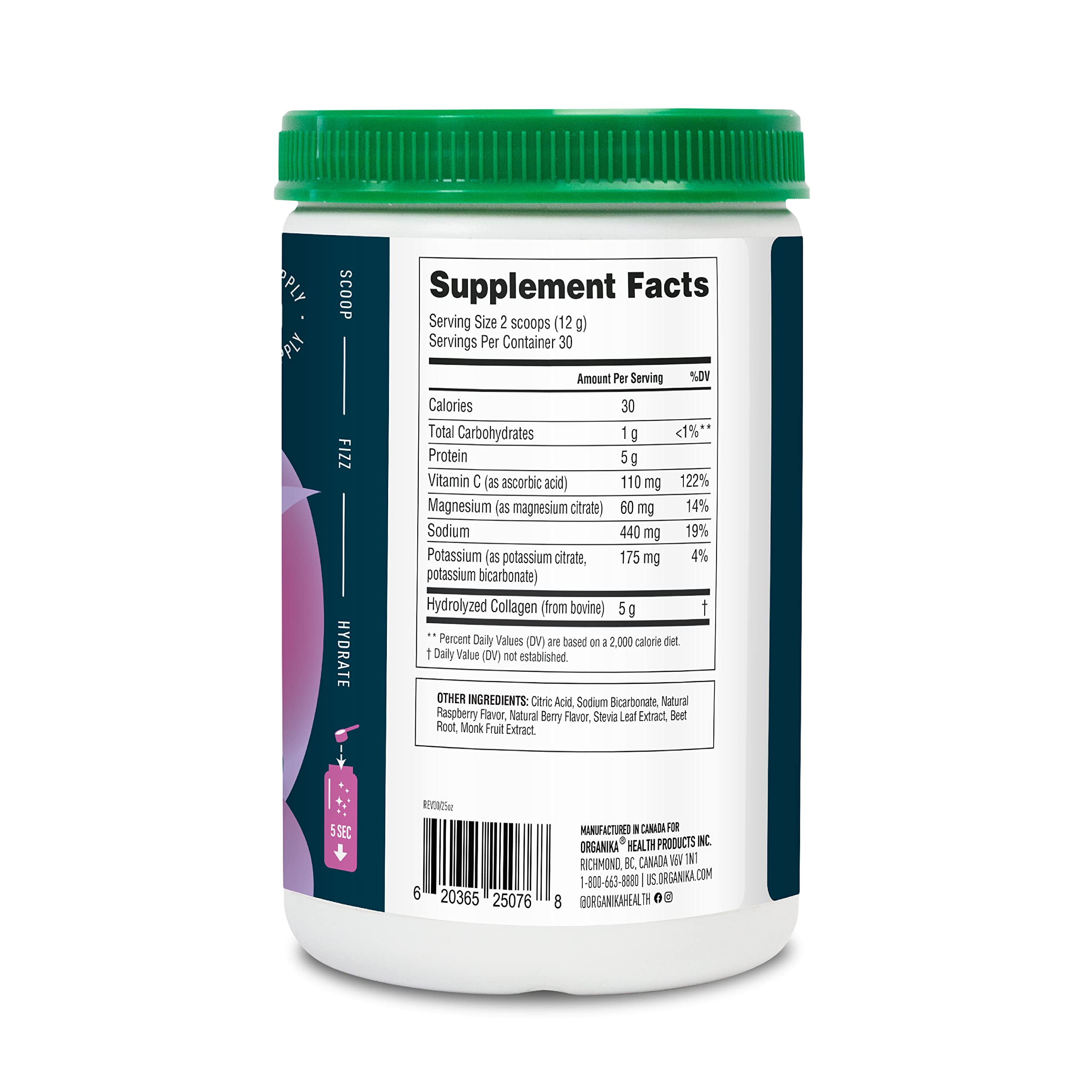 Foto 4 pulgar | Suplemento Organika Electrolytes + Colágeno Mejorado 360 g - Venta Internacional