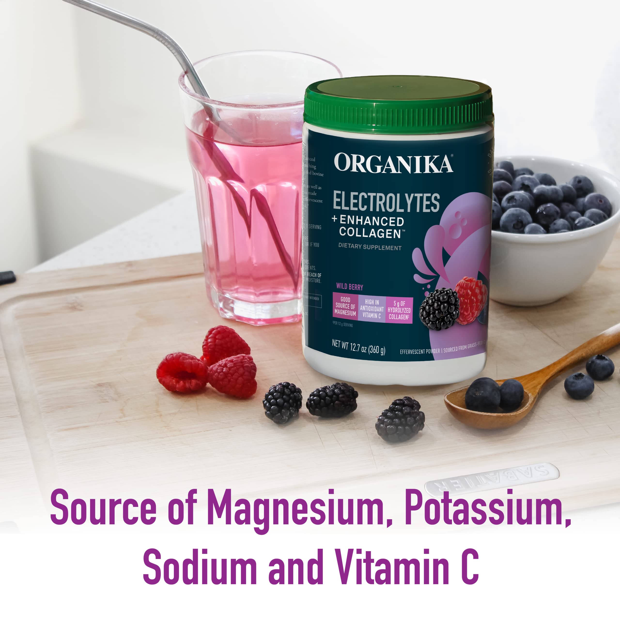 Foto 7 pulgar | Suplemento Organika Electrolytes + Colágeno Mejorado 360 g - Venta Internacional