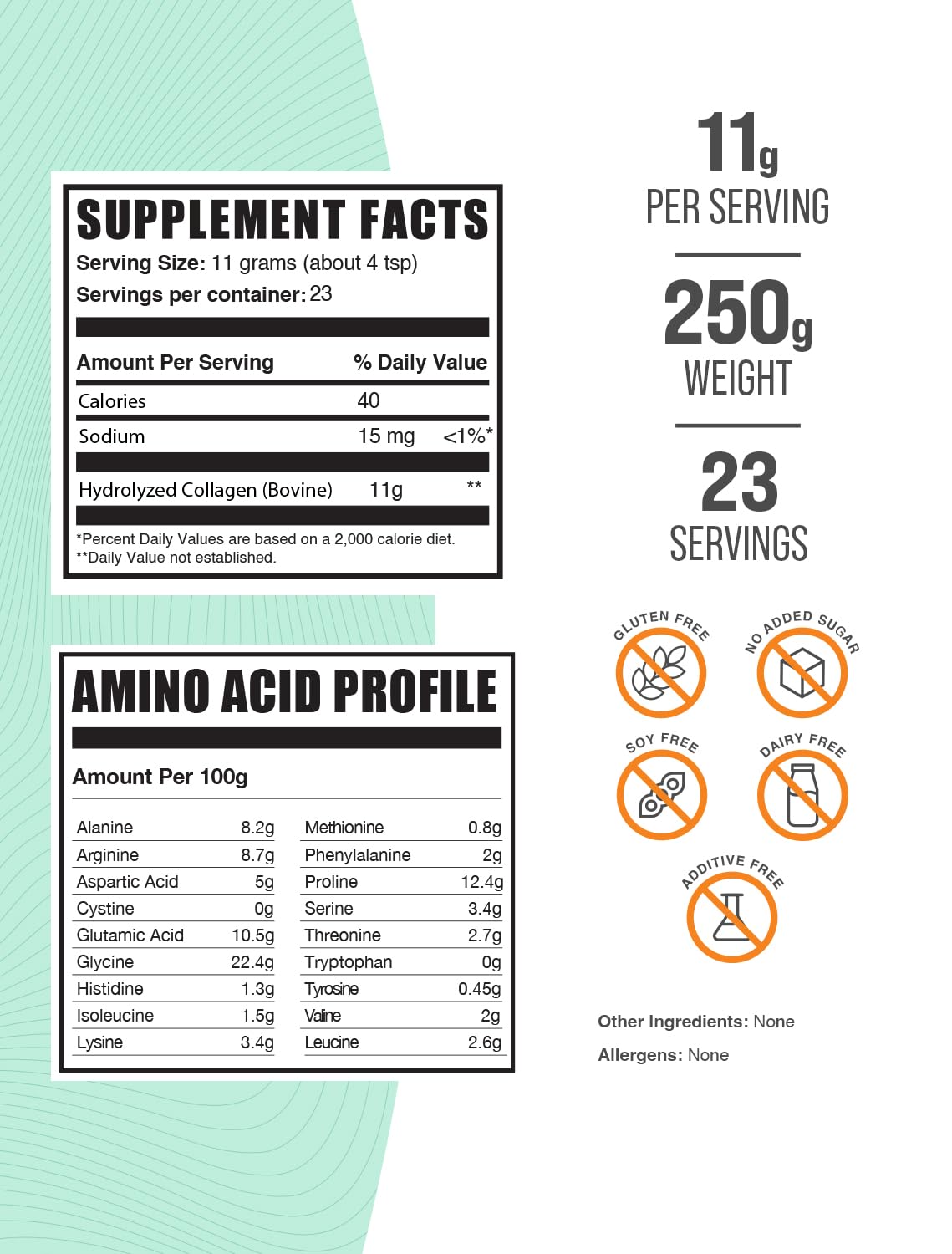 Foto 3 pulgar | Suplemento De Colágeno Bulksupplements.com Péptidos De Colágeno - Venta Internacional.