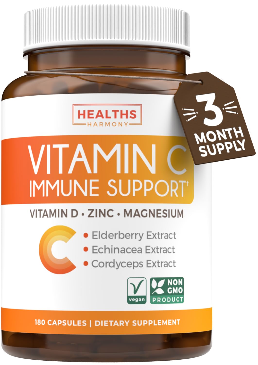 Foto 2 pulgar | Supplement Healths Harmony, Vitamina C, Apoyo Inmunológico Con Zinc - Venta Internacional.
