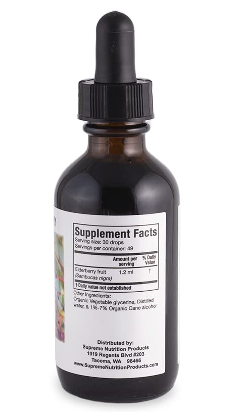 Foto 4 pulgar | Tintura de Saúco Supreme Nutrition 59 Ml - Venta Internacional