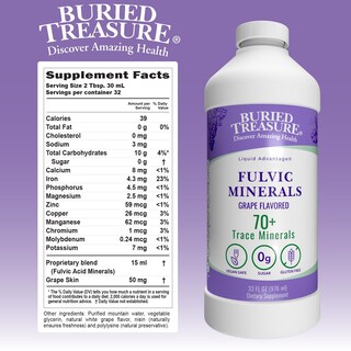 Foto 4 | Mineral Drops Buried Treasure Fulvic Minerals Uva 960 ml - Venta Internacional