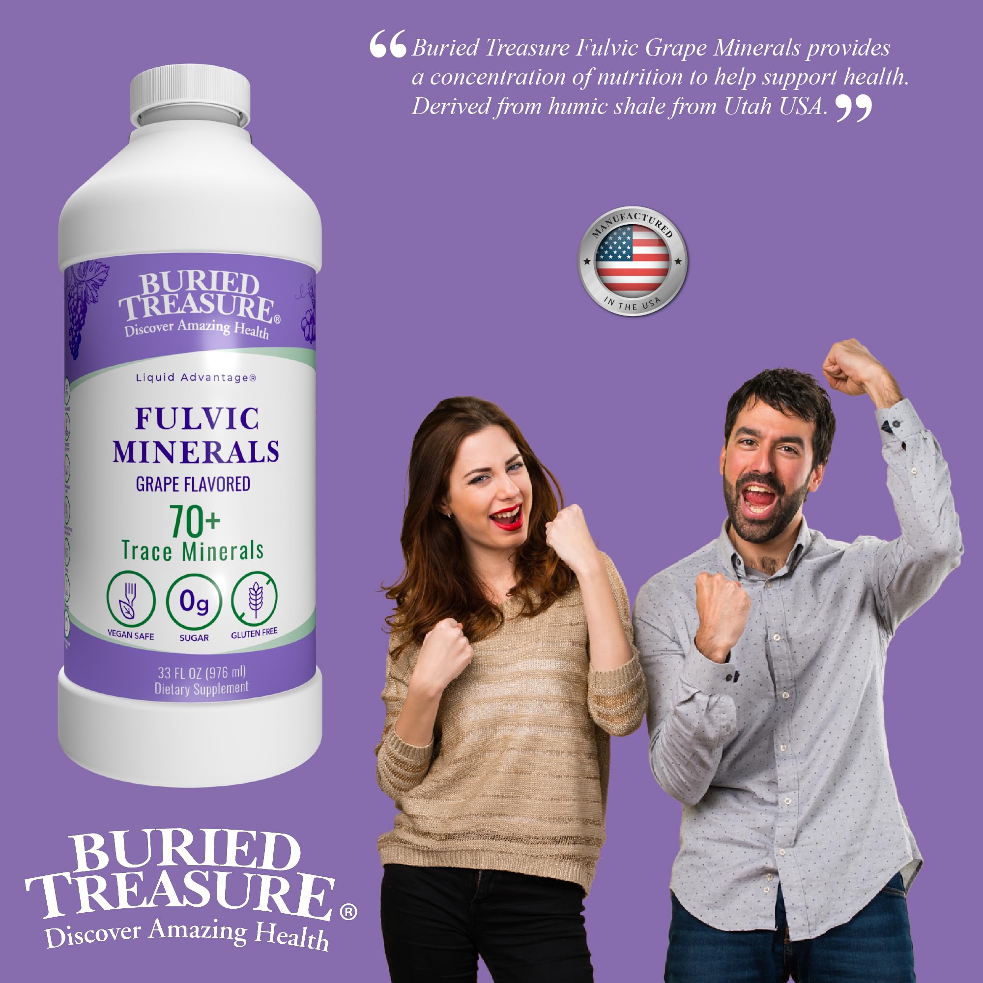 Foto 6 pulgar | Mineral Drops Buried Treasure Fulvic Minerals Uva 960 ml - Venta Internacional
