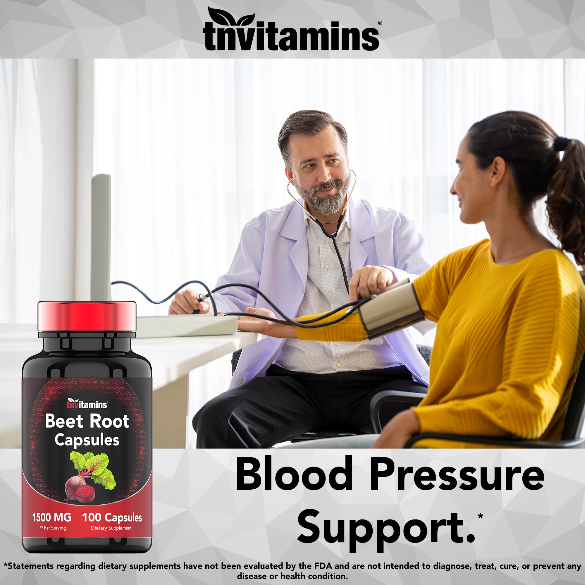 Foto 4 | Suplemento Tnvitamins Raíz de Remolacha 1500 Mg 100 Cápsulas - Venta Internacional