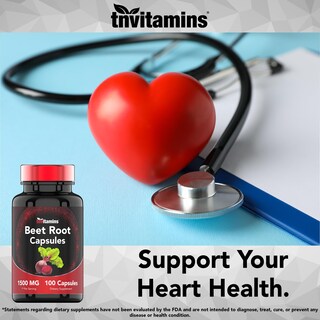 Foto 5 | Suplemento Tnvitamins Raíz de Remolacha 1500 Mg 100 Cápsulas - Venta Internacional