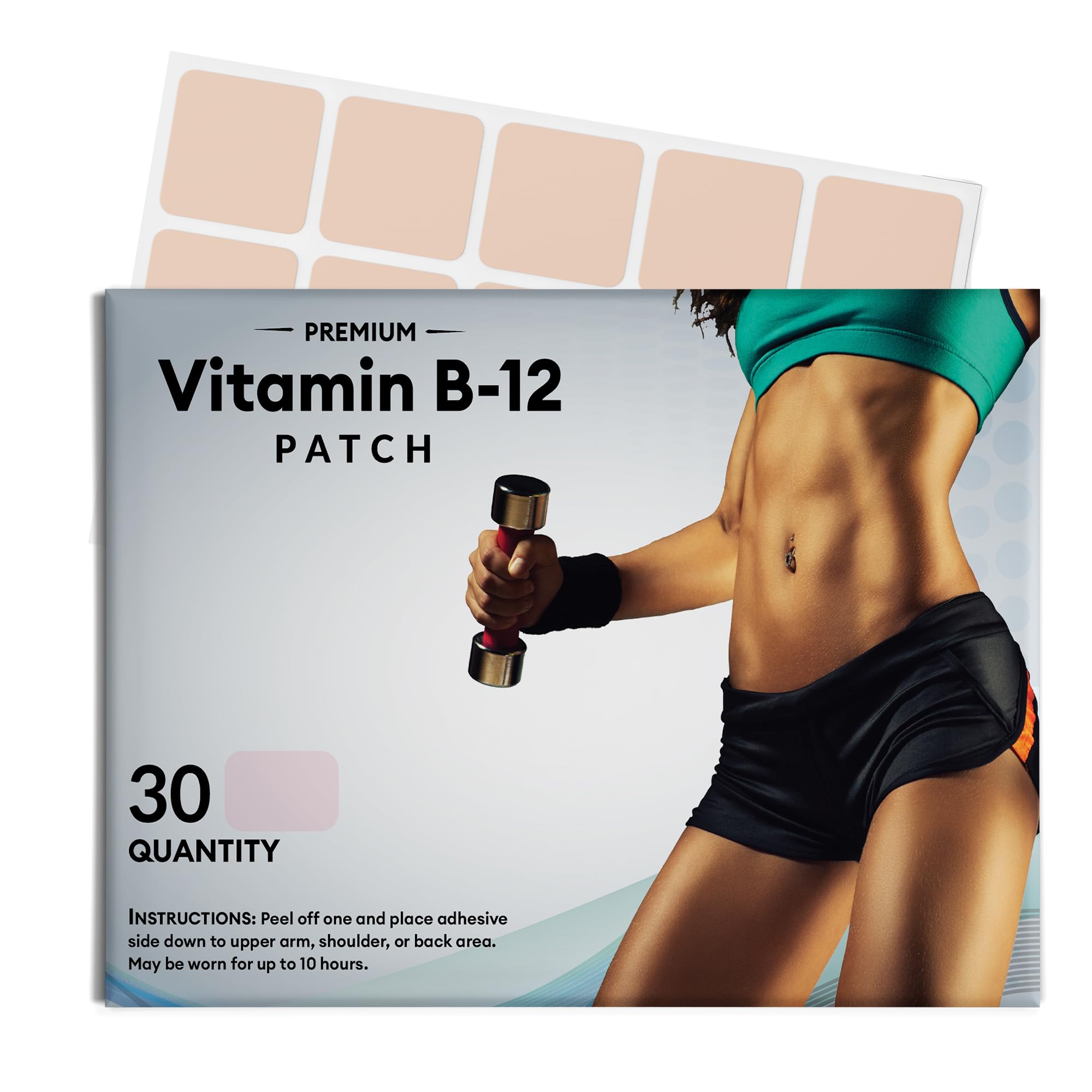 Foto 2 pulgar | Parche De Vitamina B12 Vitapatch Energy Plus 30 Parches - Venta Internacional.
