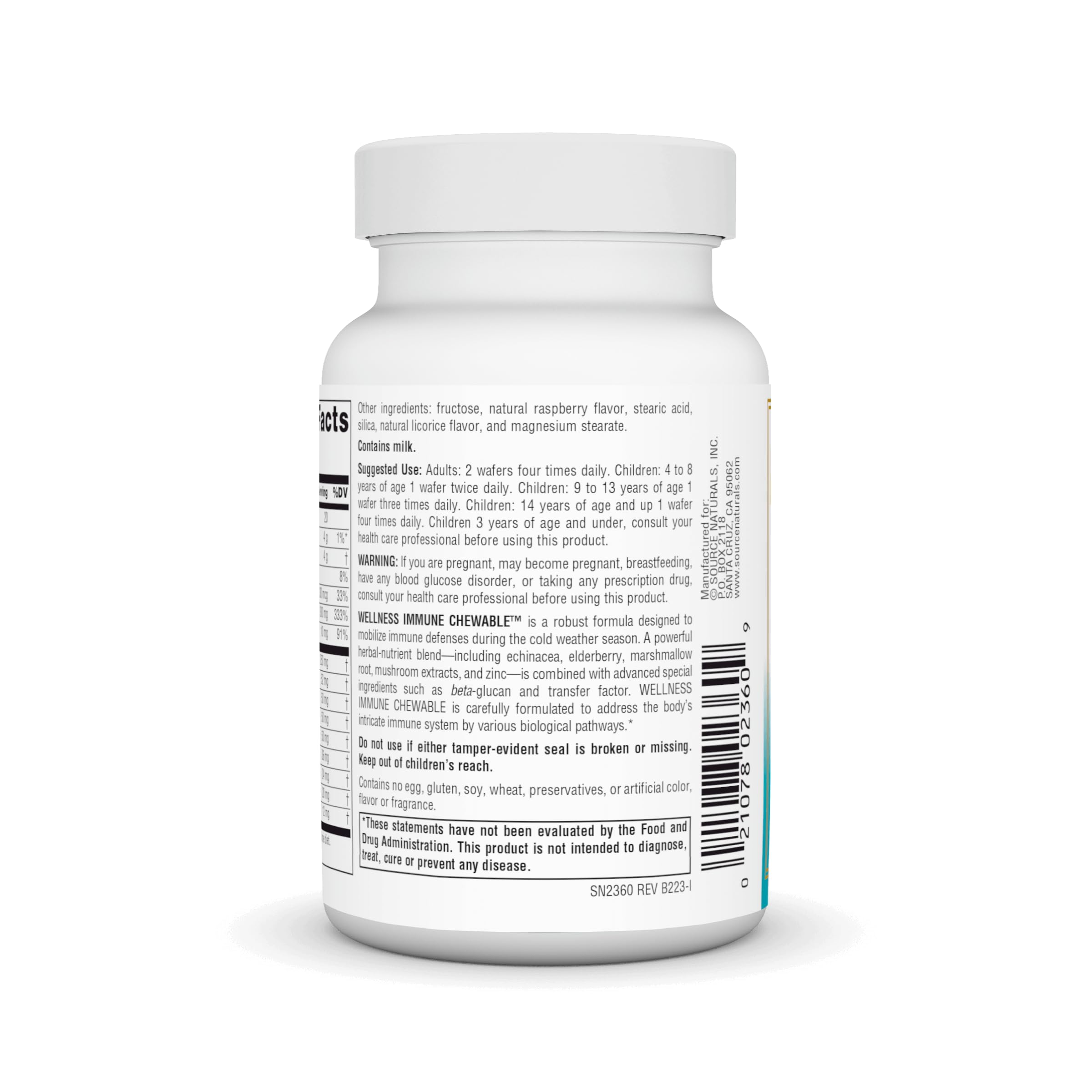 Foto 4 pulgar | Suplemento Source Naturals Wellness Immune Masticable 30 Obleas - Venta Internacional