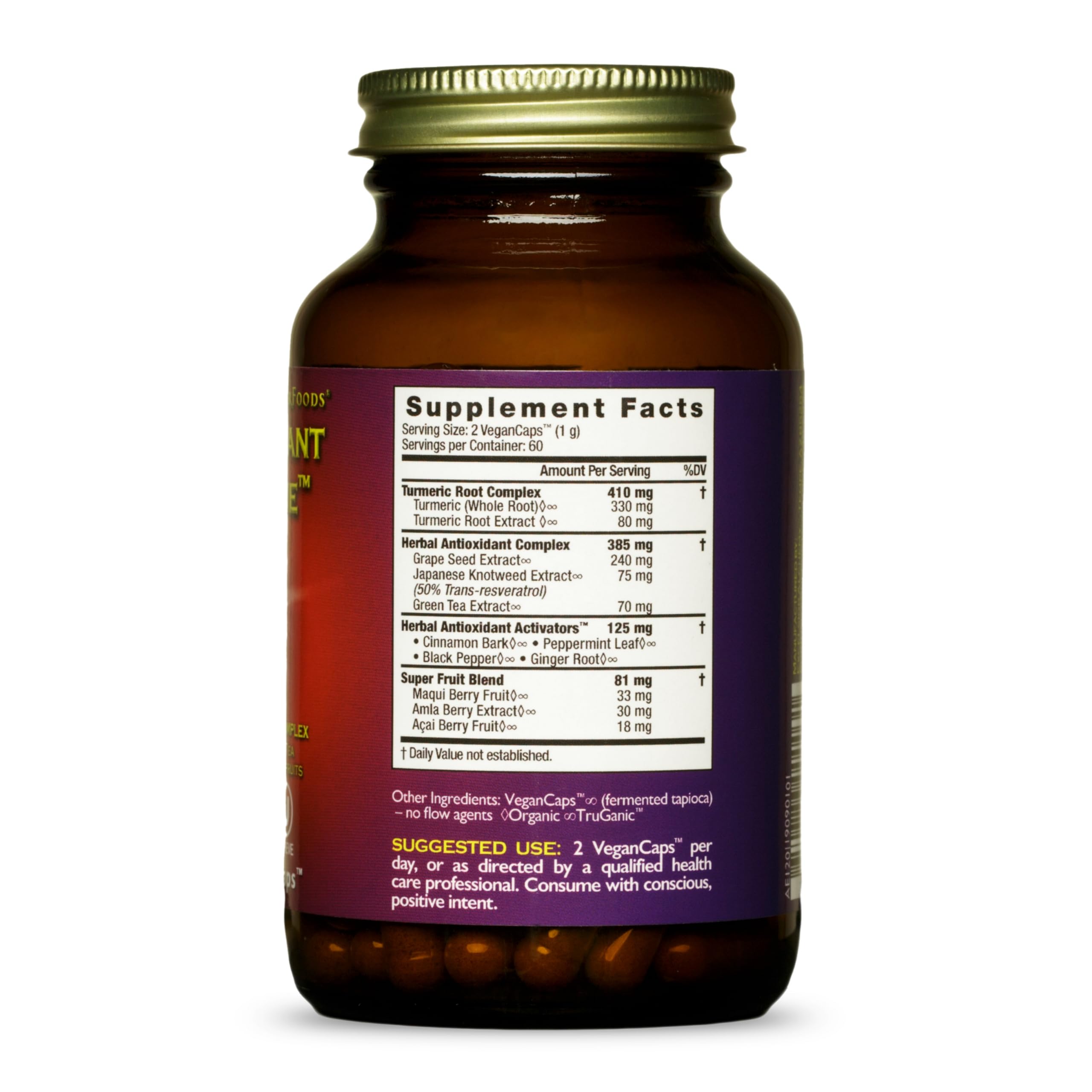 Foto 3 pulgar | Suplemento Healthforce Superfoods Antioxidant Extreme 120 Cápsulas - Venta Internacional.