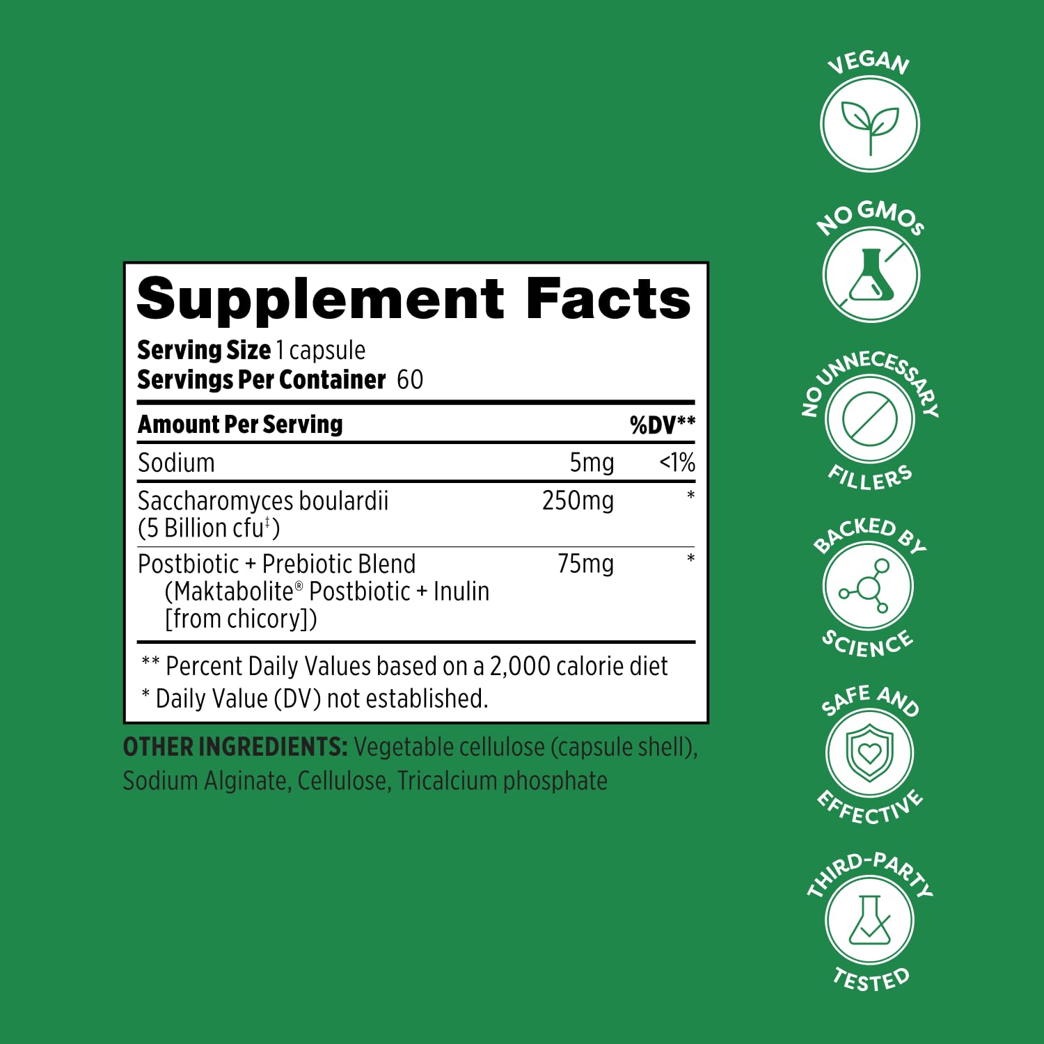 Foto 7 pulgar | Suplemento Probulin Total Care Saccharomyces Boulardii 60 Cápsulas - Venta Internacional