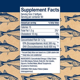 Foto 2 | Suplemento Wiley's Finest Aceite de Pescado de 180 Cápsulas-Venta Internacional