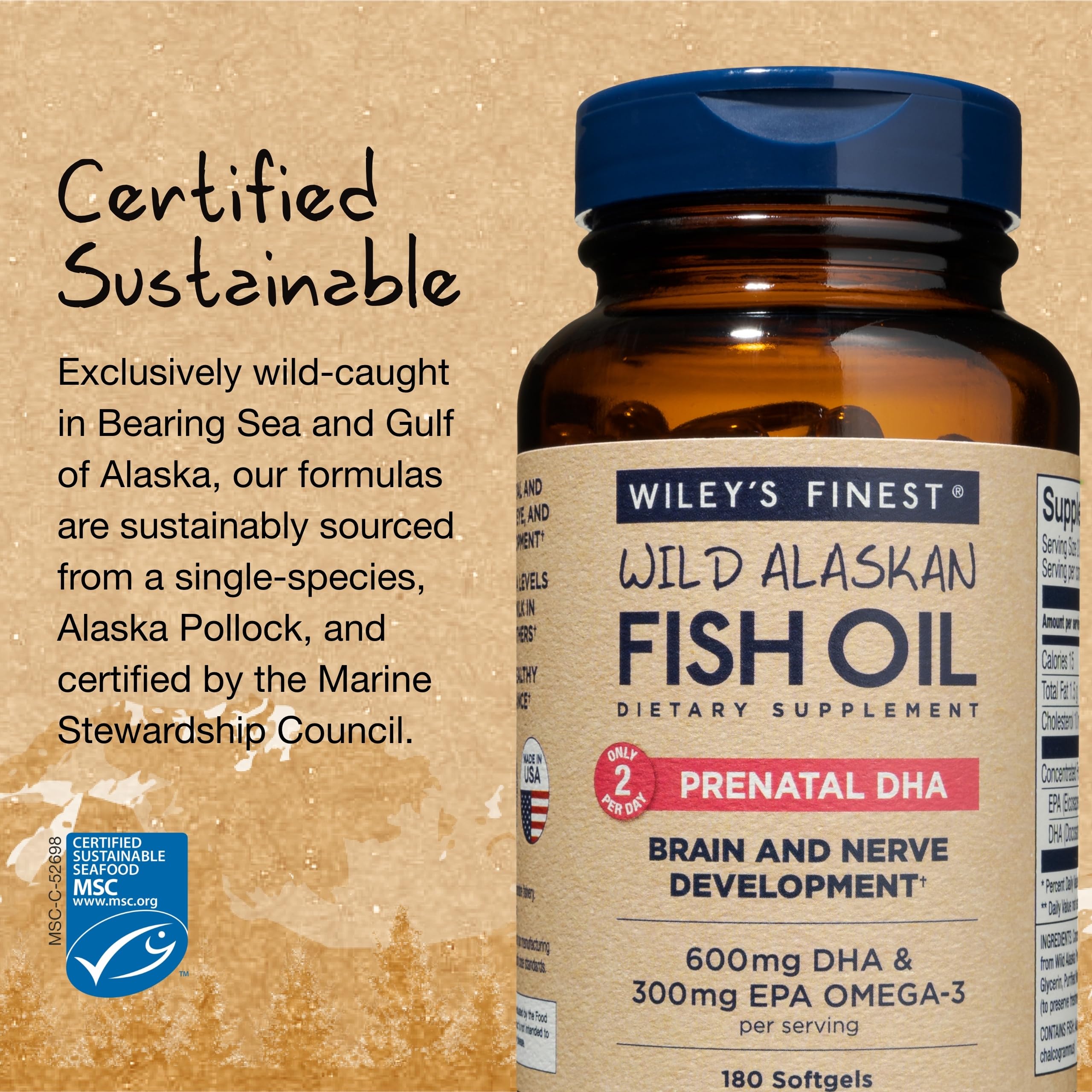 Foto 5 pulgar | Suplemento Wiley's Finest Aceite de Pescado de 180 Cápsulas-Venta Internacional