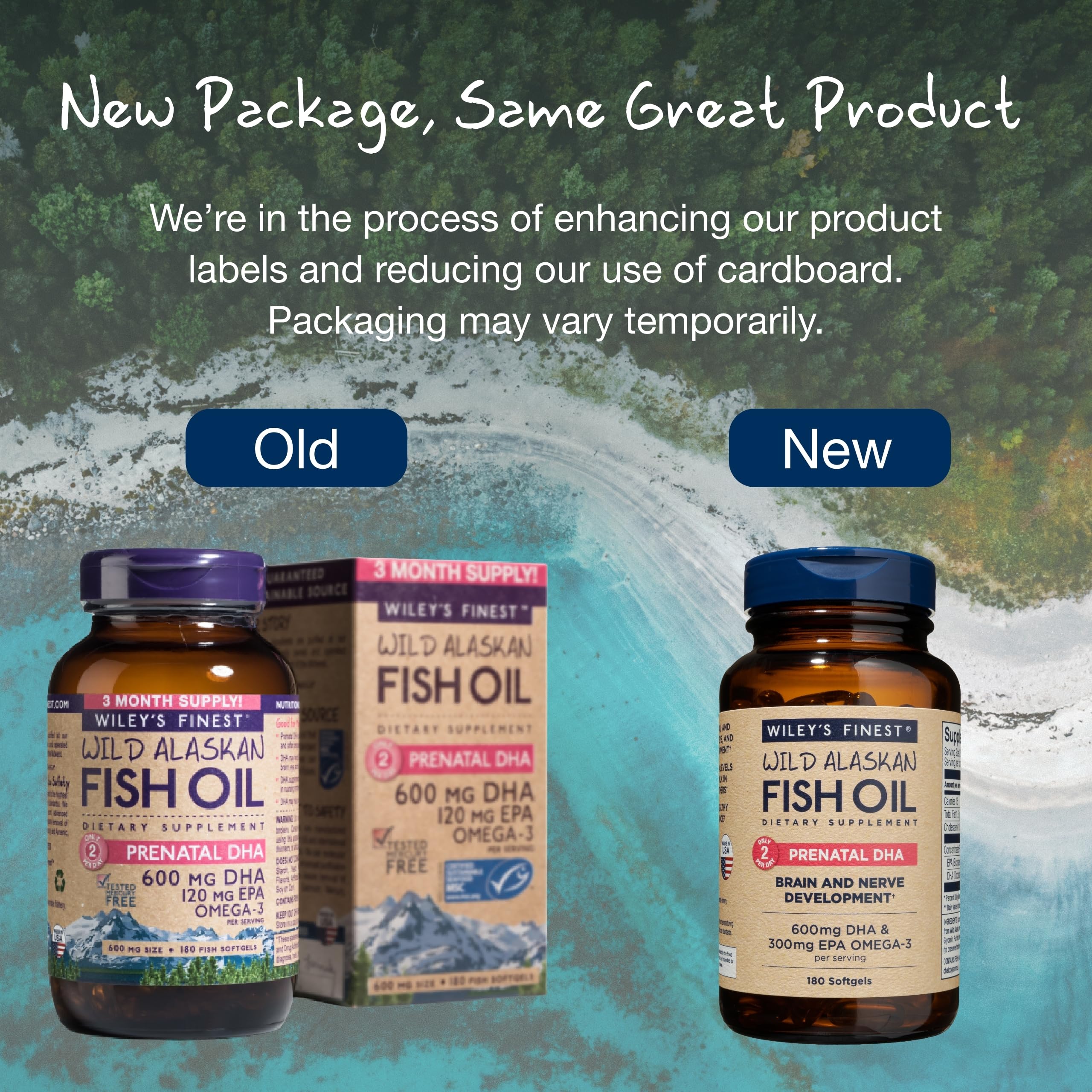 Foto 7 | Suplemento Wiley's Finest Aceite de Pescado de 180 Cápsulas-Venta Internacional