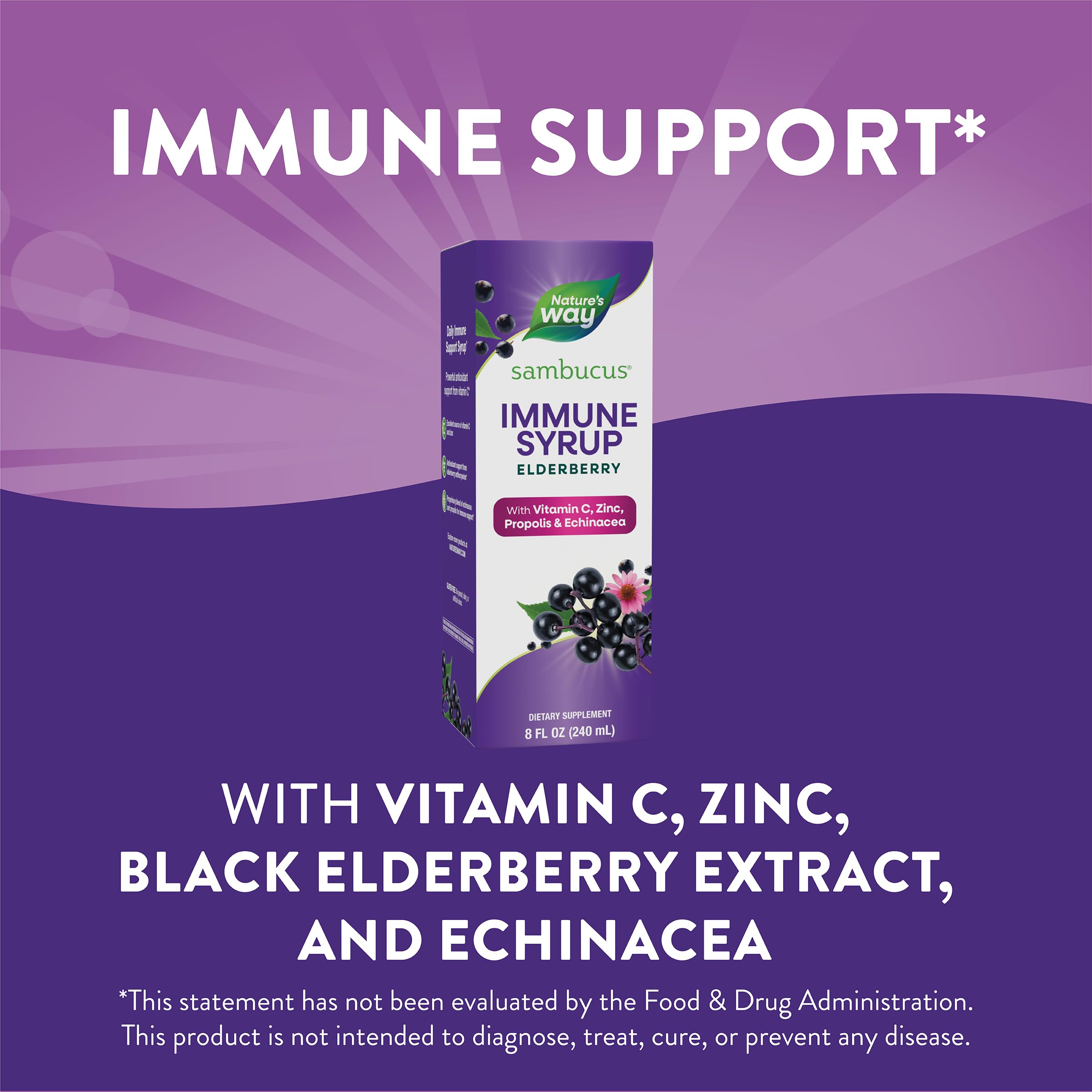 Foto 4 pulgar | Sirope Nature's Way Sambucus Immune con Saúco 240 ml - Venta Internacional