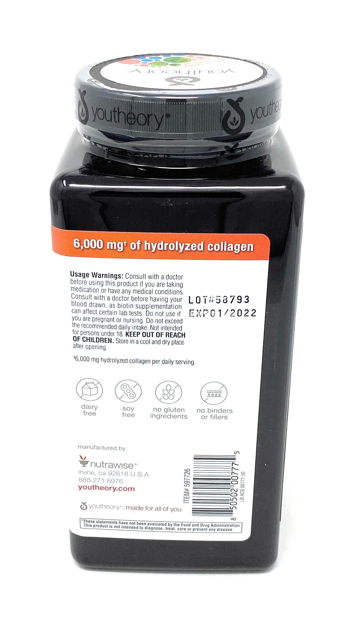 Foto 4 | Suplemento Youtheory Collagen Plus Biotina 5 Piezas de 390 Tabletas-Venta Internacional
