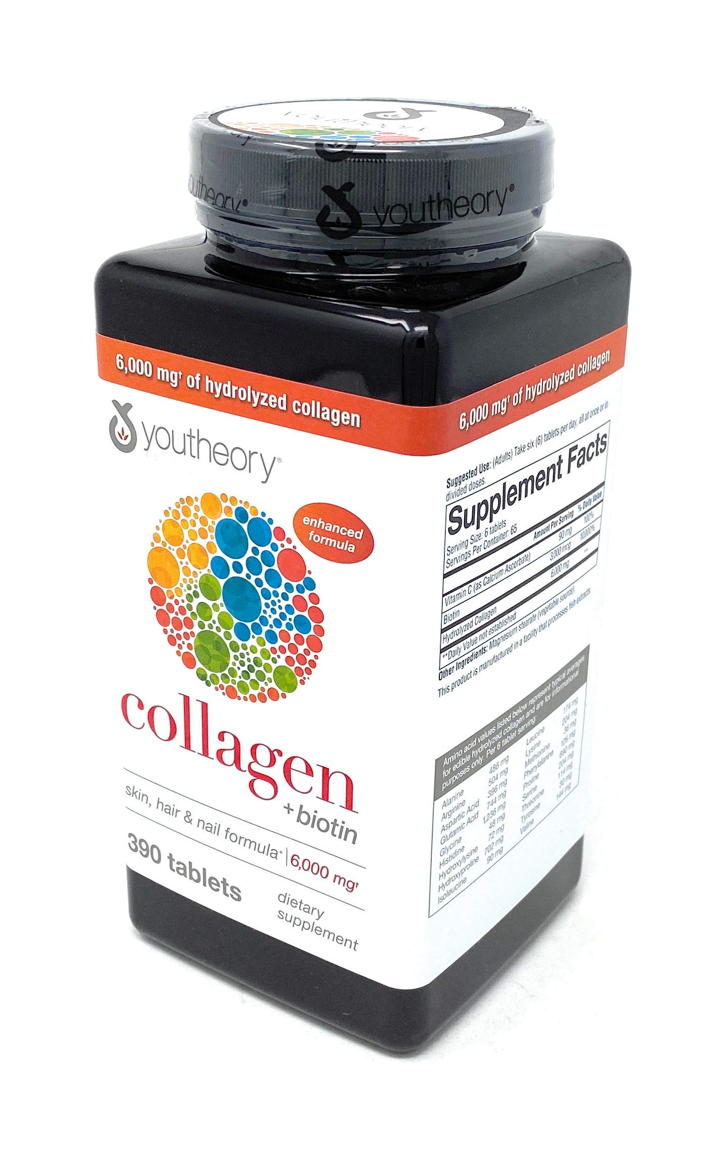 Foto 6 | Suplemento Youtheory Collagen Plus Biotina 5 Piezas de 390 Tabletas-Venta Internacional