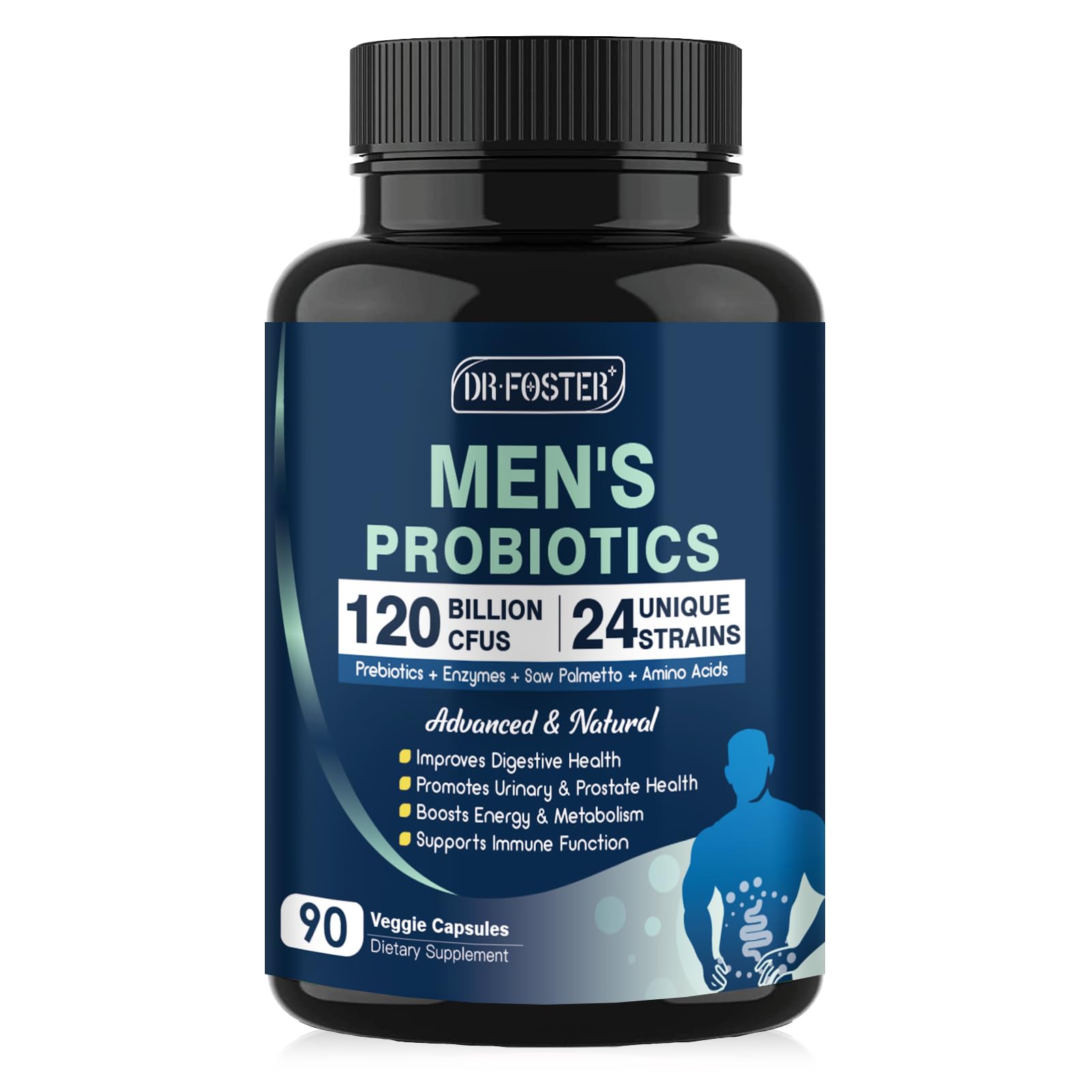 Probiótico Drfoster Digestive Health 120 Mil Millones Ufc 90 Cápsulas - Venta Internacional