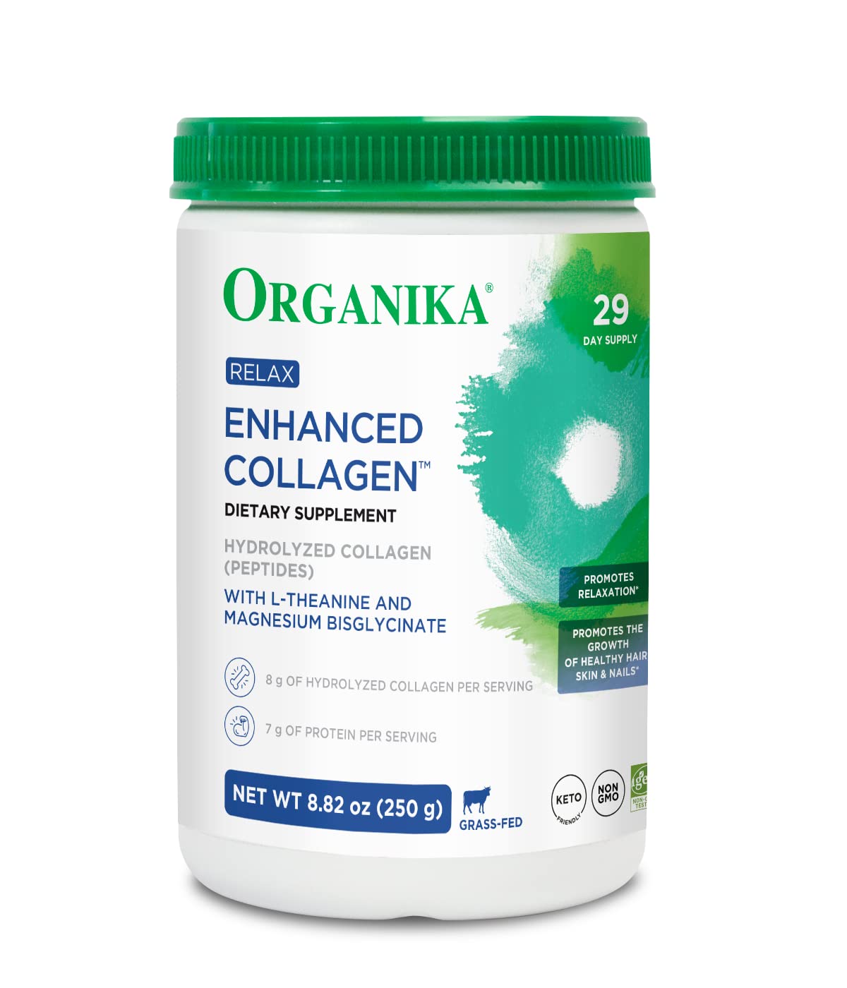 Foto 2 pulgar | Colágeno Organika Enhanced Relax con Magnesio 250 G - Venta Internacional