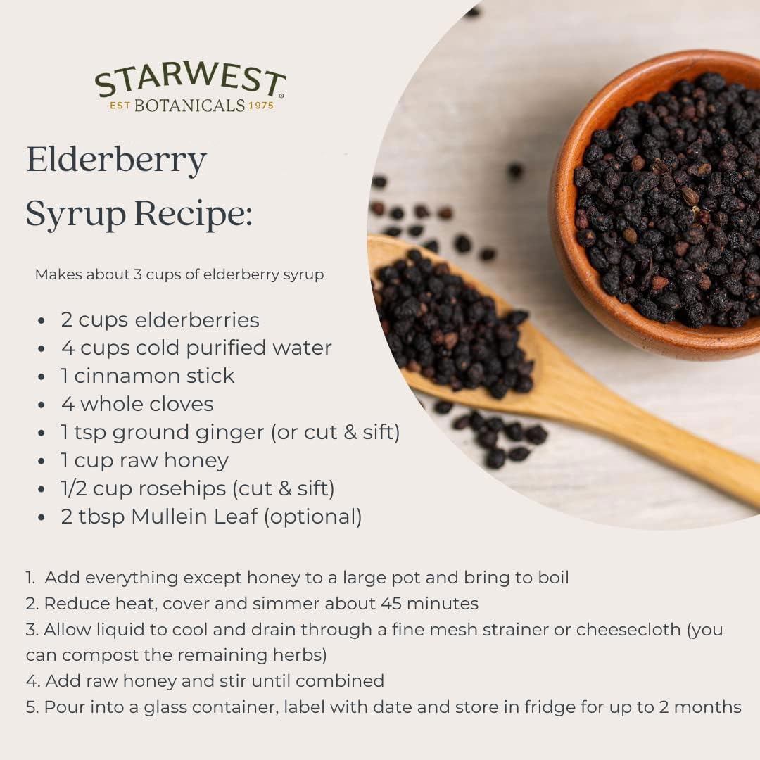 Foto 5 | Bayas De Saúco Starwest Botanicals Enteras De Origen Silvestre 454 G - Venta Internacional
