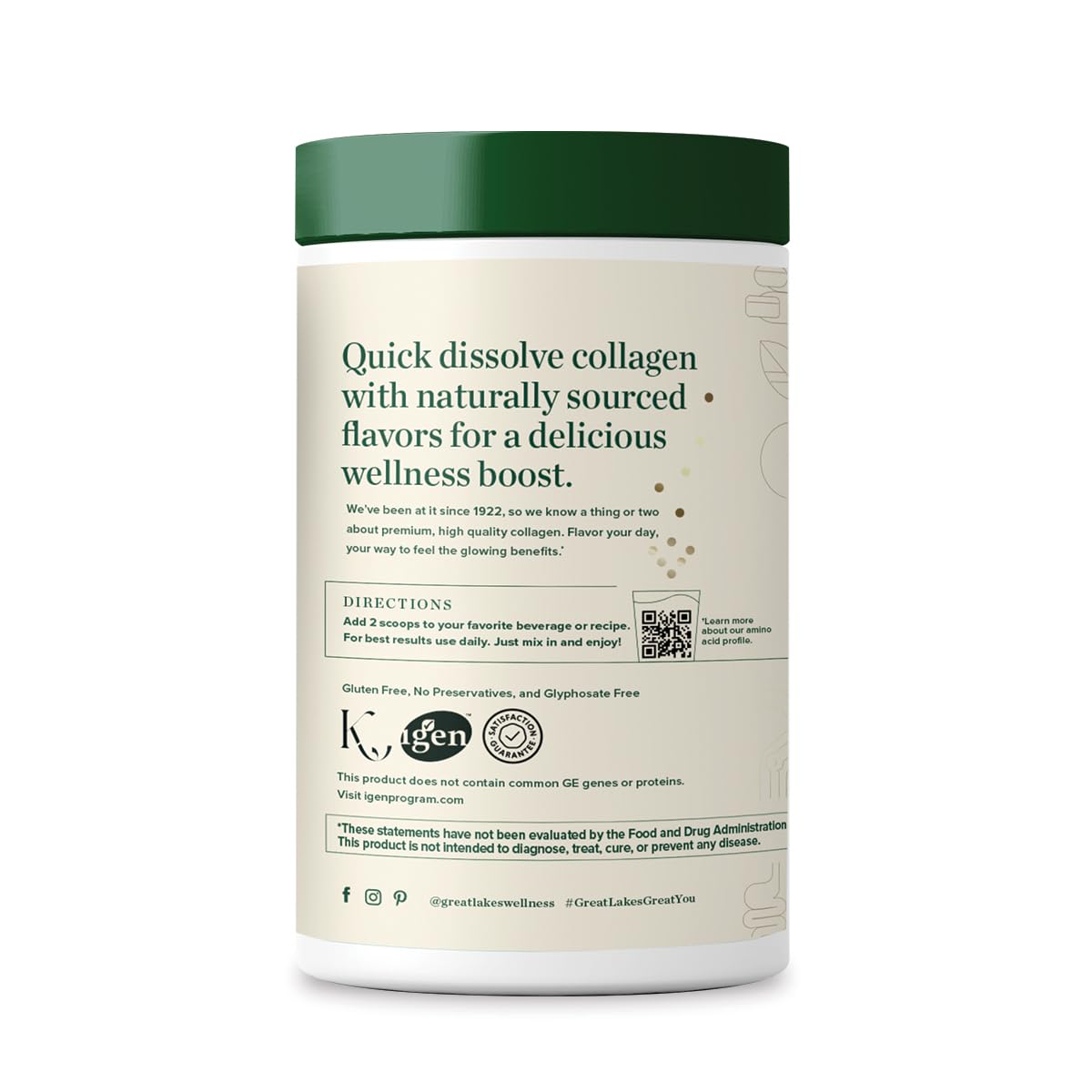 Foto 5 pulgar | Péptidos de Colágeno en Polvo Great Lakes Wellness284 g Chai - Venta Internacional