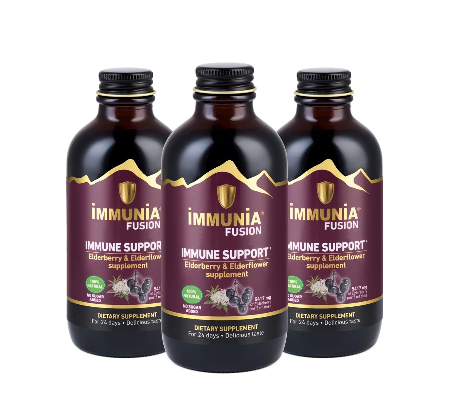 Foto 2 pulgar | Suplemento Immunia Fusion de Saúco y Bayas Antioxidantes 120 Ml 3 Piezas - Venta Internacional