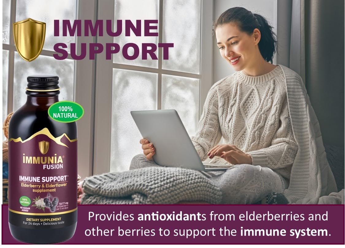 Foto 3 pulgar | Suplemento Immunia Fusion de Saúco y Bayas Antioxidantes 120 Ml 3 Piezas - Venta Internacional