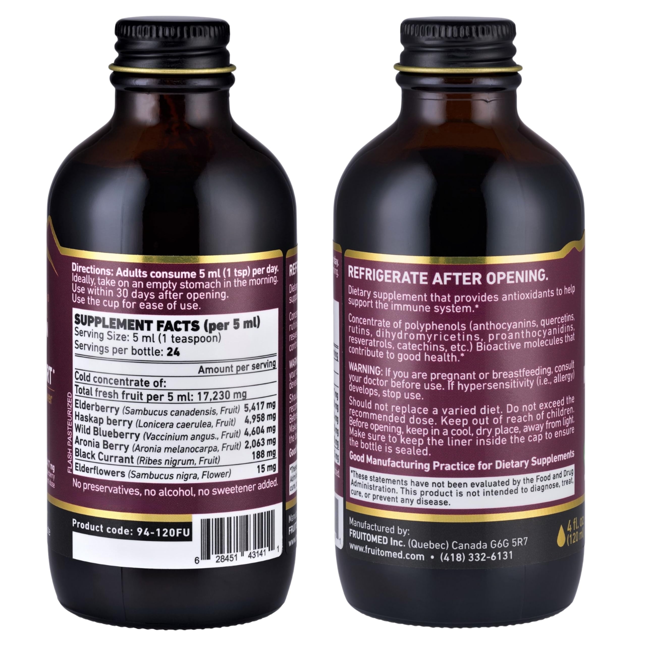 Foto 7 pulgar | Suplemento Immunia Fusion de Saúco y Bayas Antioxidantes 120 Ml 3 Piezas - Venta Internacional