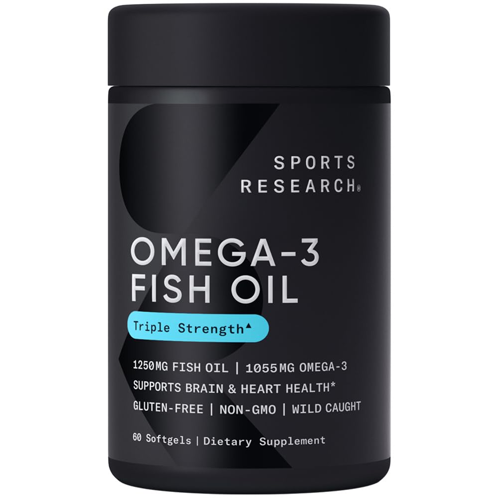 Foto 2 pulgar | Aceite de Pescado Omega 3 Supplement Sports Research 60 Cápsulas Blandas - Venta Internacional