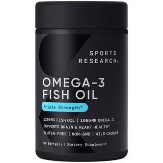 Foto 1 | Aceite de Pescado Omega 3 Supplement Sports Research 60 Cápsulas Blandas - Venta Internacional