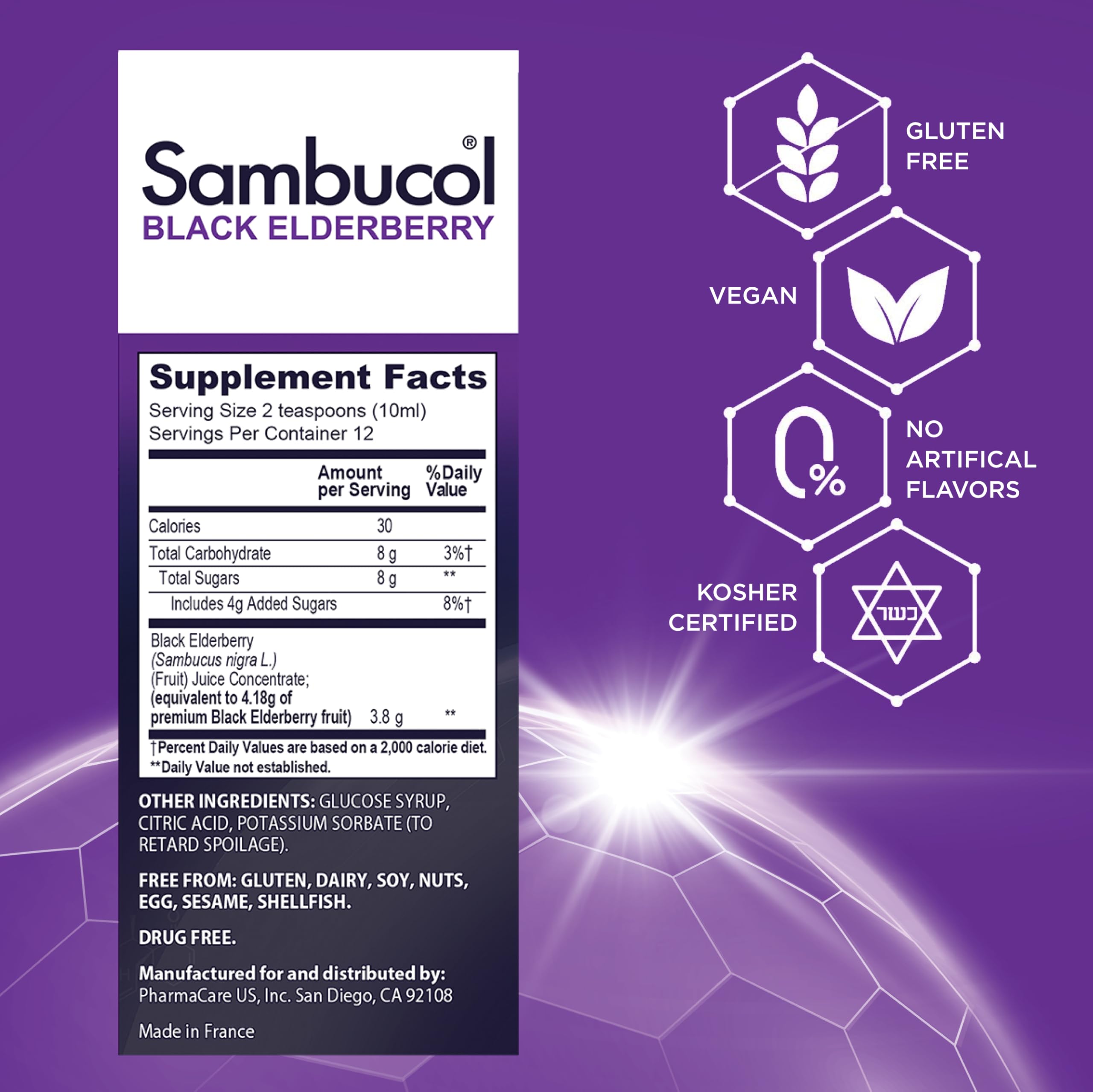 Foto 4 pulgar | Sirope Sambucol Sambucus De Saúco Negro, 120 Ml, Paquete De 2 - Venta Internacional.