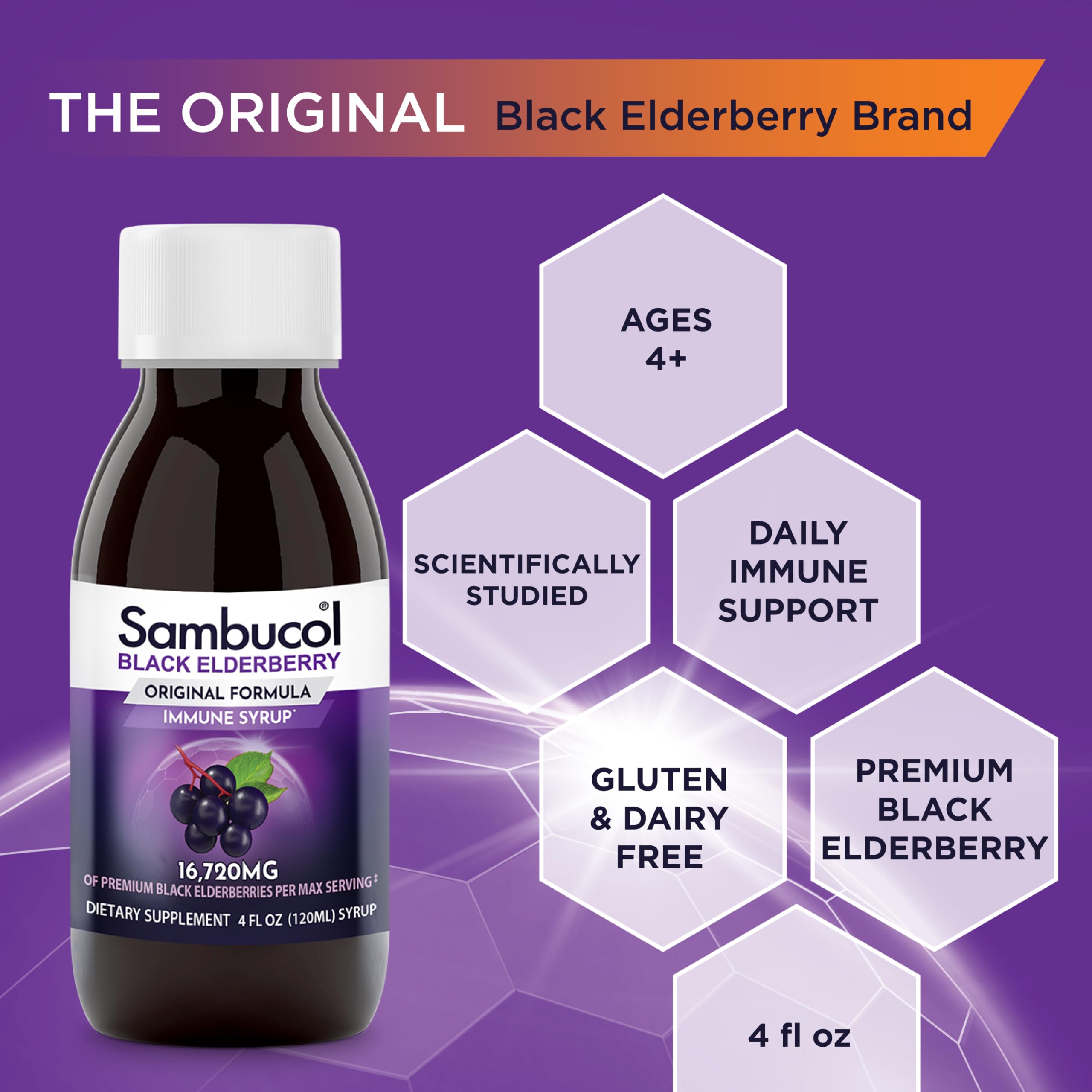 Foto 5 pulgar | Sirope Sambucol Sambucus De Saúco Negro, 120 Ml, Paquete De 2 - Venta Internacional.