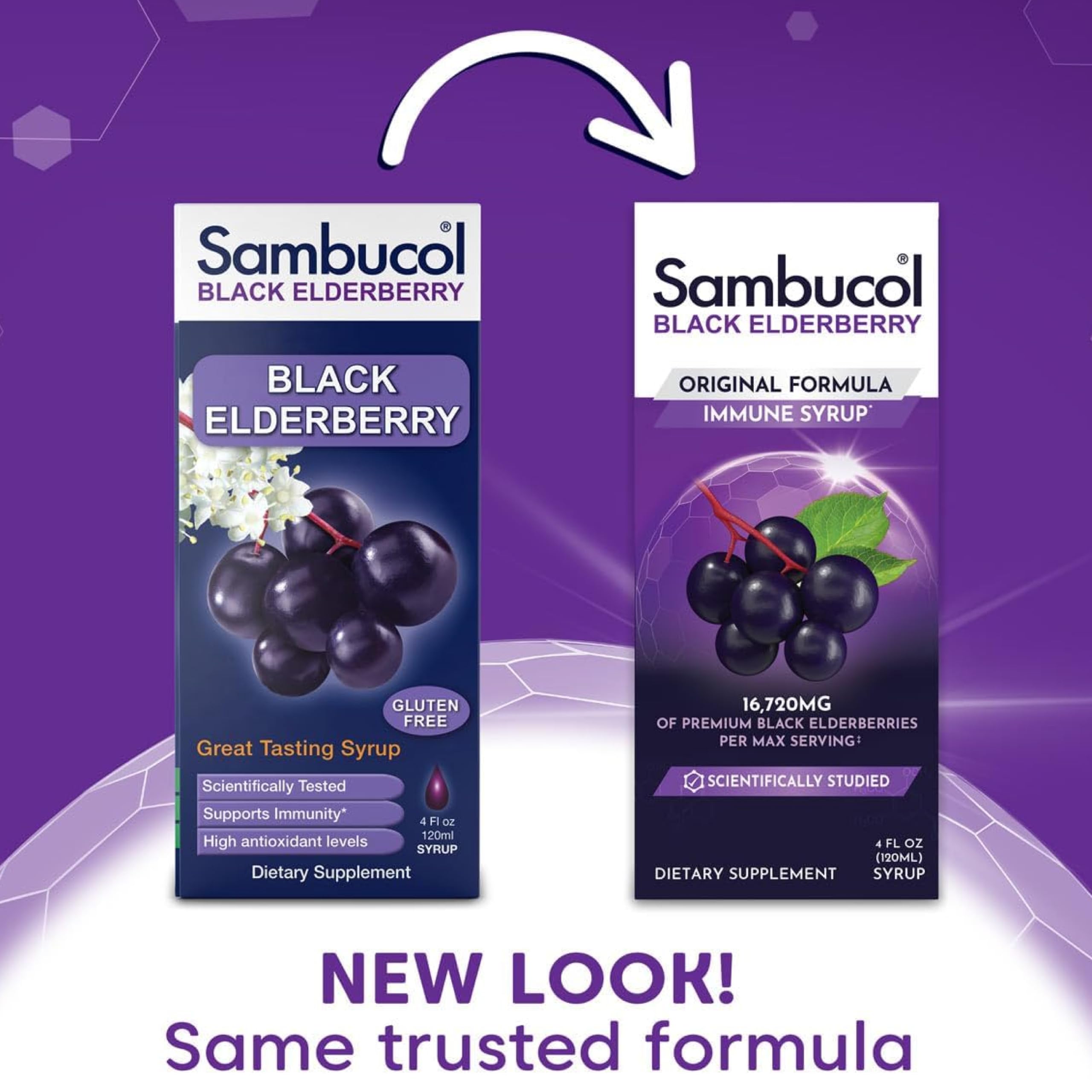 Foto 6 pulgar | Sirope Sambucol Sambucus De Saúco Negro, 120 Ml, Paquete De 2 - Venta Internacional.