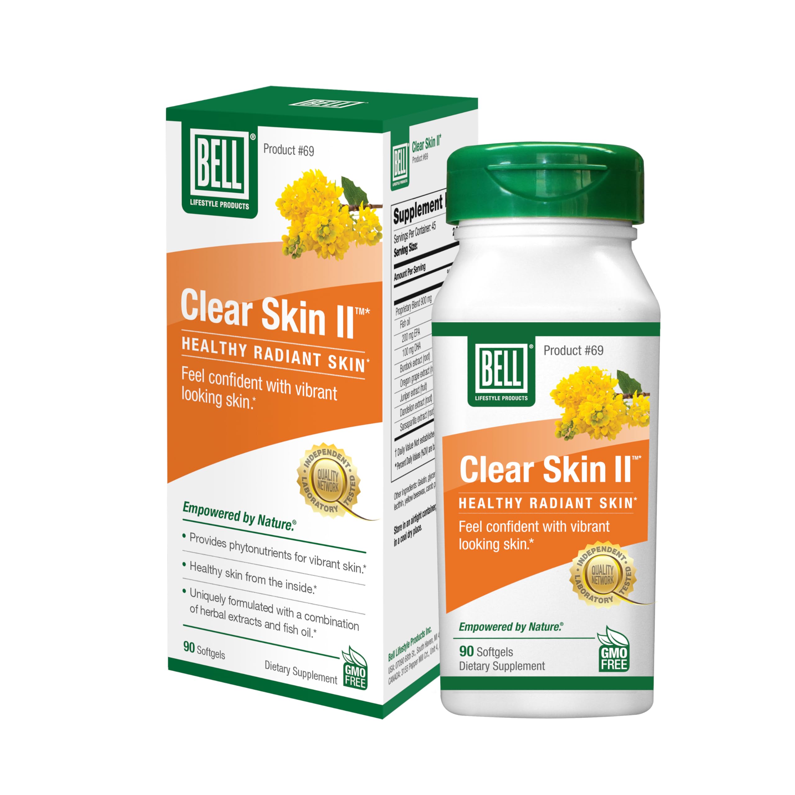 Foto 1 | Suplemento Bell Clear Skin Ii con Aceite de Pescado Omega-3 90 Cápsulas Blandas - Venta Internacional