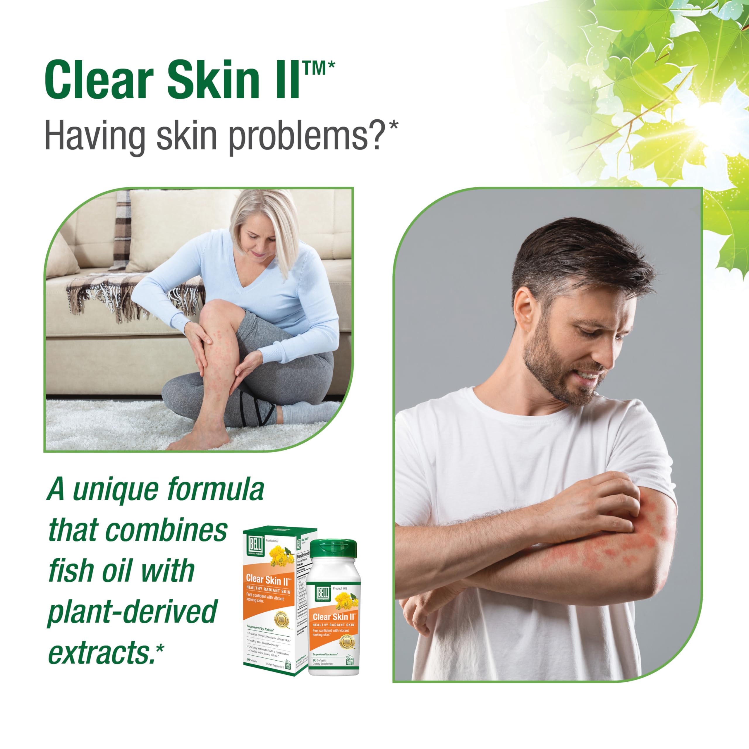Foto 2 | Suplemento Bell Clear Skin Ii con Aceite de Pescado Omega-3 90 Cápsulas Blandas - Venta Internacional