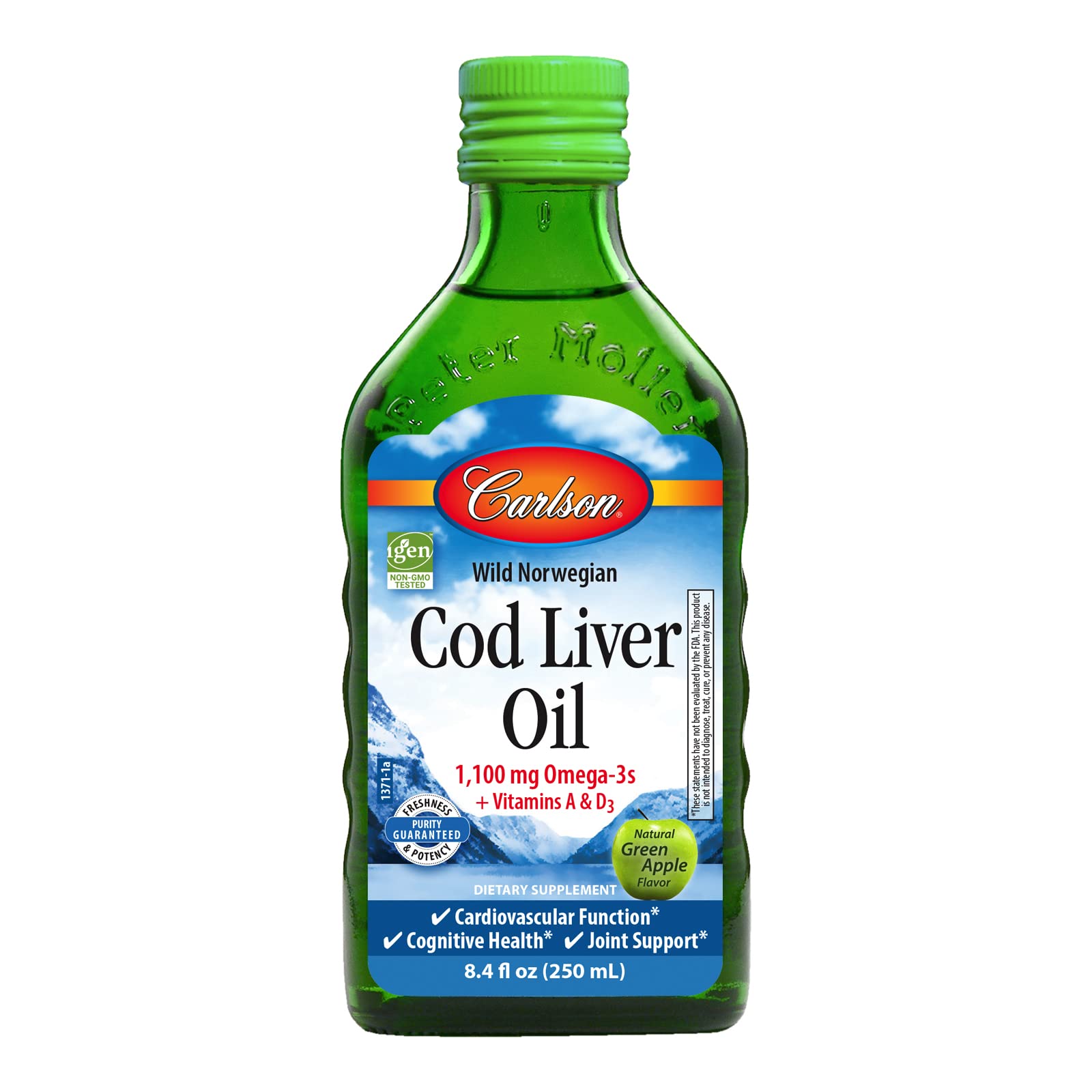 Foto 1 | Suplemento De Aceite De Hígado De Bacalao Carlson 250 Ml Con 1100 Mg De Omega-3 - Venta Internacional