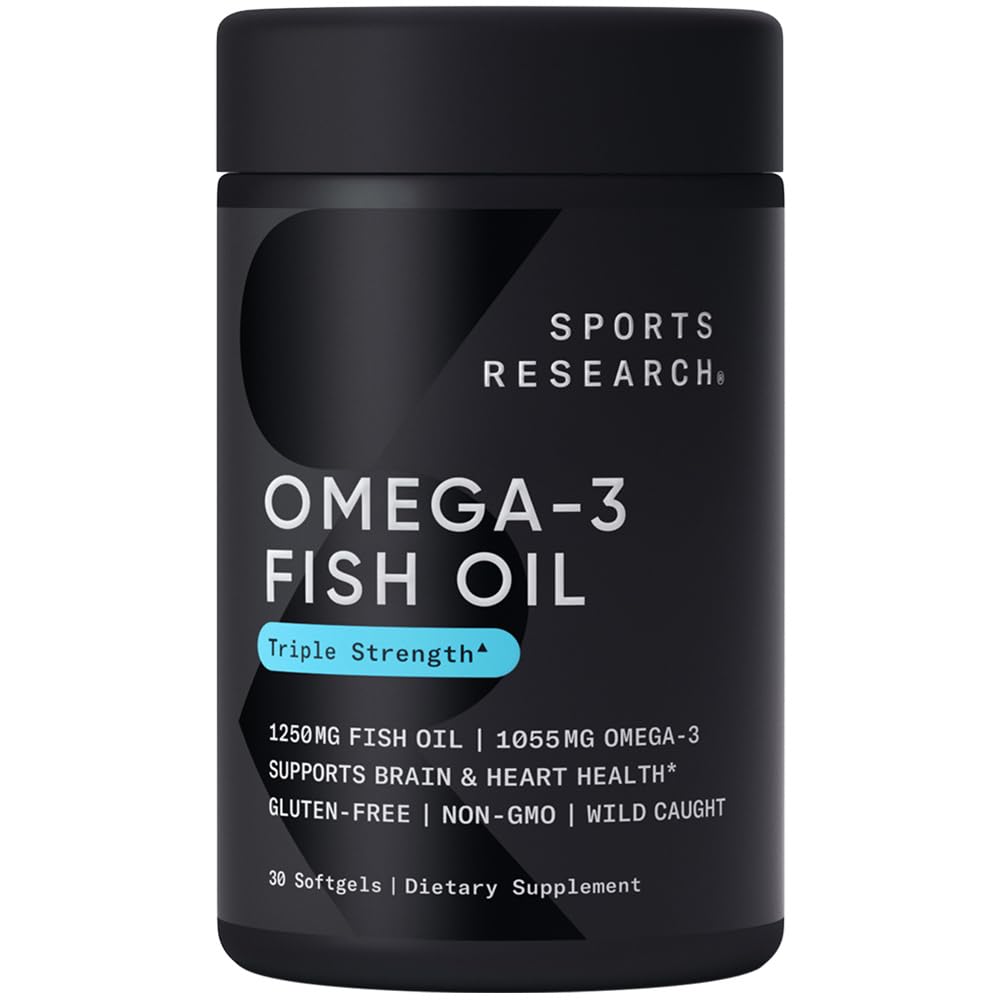 Foto 2 pulgar | Aceite de Pescado Omega-3 Supplement Sports Research 30 Cápsulas Blandas - Venta Internacional