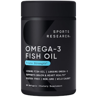 Foto 1 | Aceite de Pescado Omega-3 Supplement Sports Research 30 Cápsulas Blandas - Venta Internacional