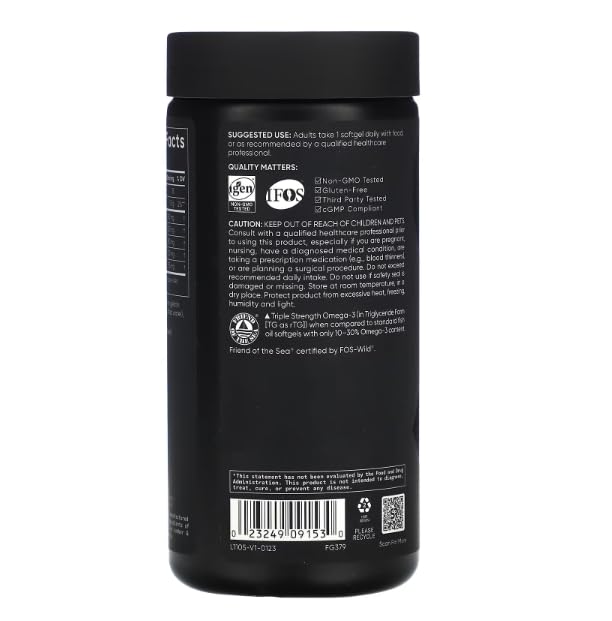 Foto 4 pulgar | Aceite de Pescado Omega-3 Supplement Sports Research 30 Cápsulas Blandas - Venta Internacional