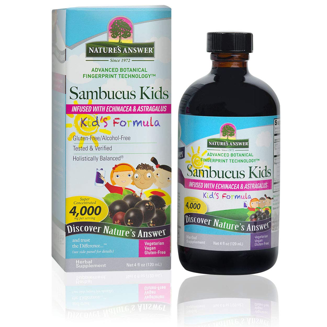 Foto 2 pulgar | Suplemento Líquido Nature's Answer Sambucus Kids De 120 Ml - Venta Internacional
