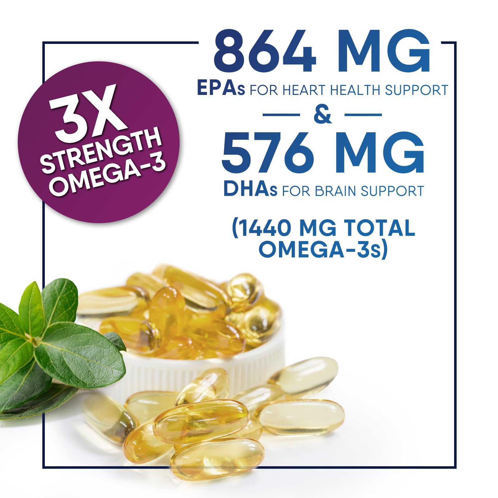 Foto 6 pulgar | Aceite de Pescado Omega 3 de Supplement Health Nutrition Naturals 2400 mg - Venta Internacional