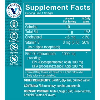 Foto 3 | Suplemento The Vitamin Shoppe Aceite De Pescado Omega 3 de 240 Tabletas-Venta Internacional