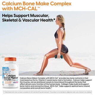 Foto 2 | Complemento Doctor's Best Calcium Bone Maker Complex 180 Cápsulas - Venta Internacional